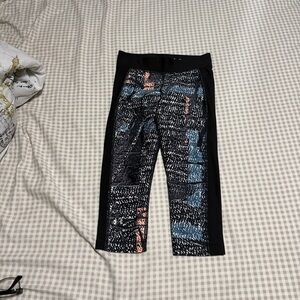 Under Armour Kids Black and Multicolor Leggings